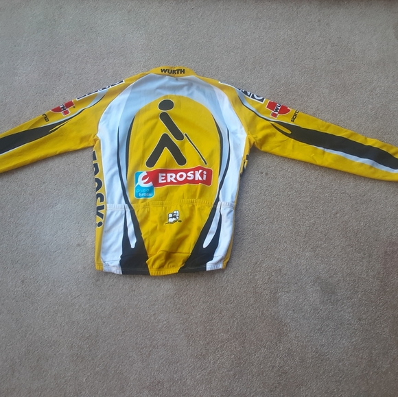 ONCE Thermal Team Jersey By Giordana, Made In Italy, FREE MATCHING TACX BOTTLE! - Picture 6 of 14